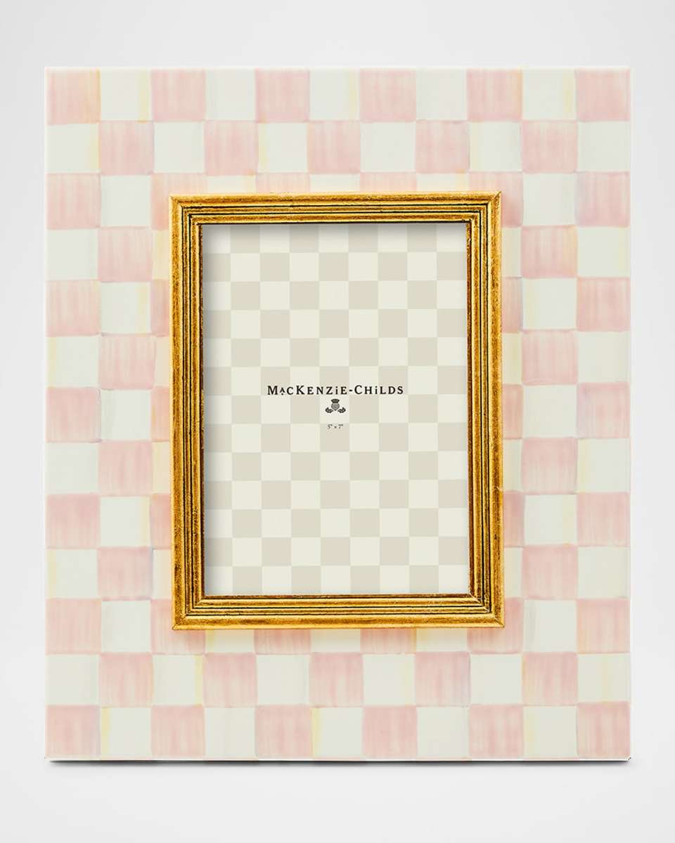Rosy Check Picture Frame, 5" x 7"
